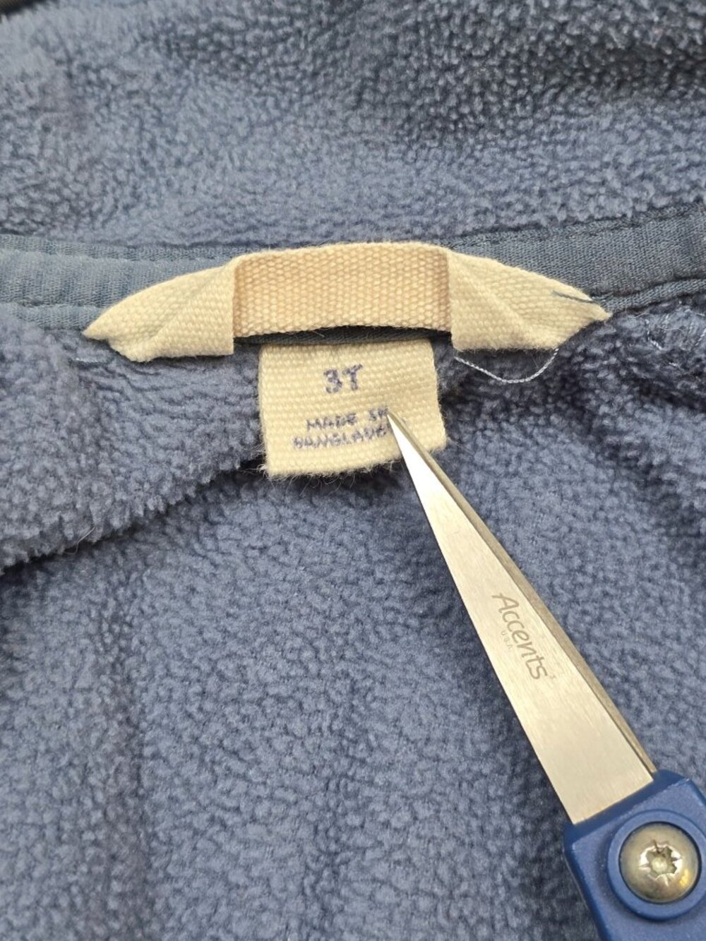 Lands End Kids 3T The Squall Jacket Navy & Blue Outerwear Winter Coat Hooded - Picture 3 of 8